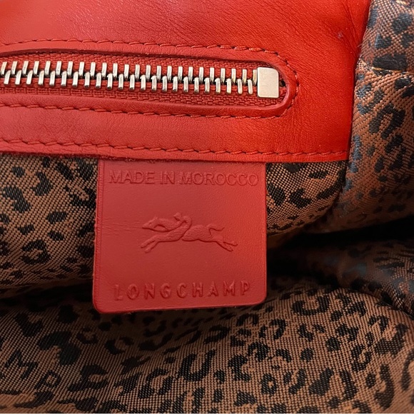 Longchamp new leather bag  gorgeous red - Picture 8 of 8